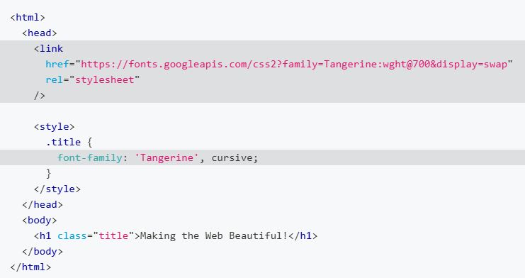 add google font